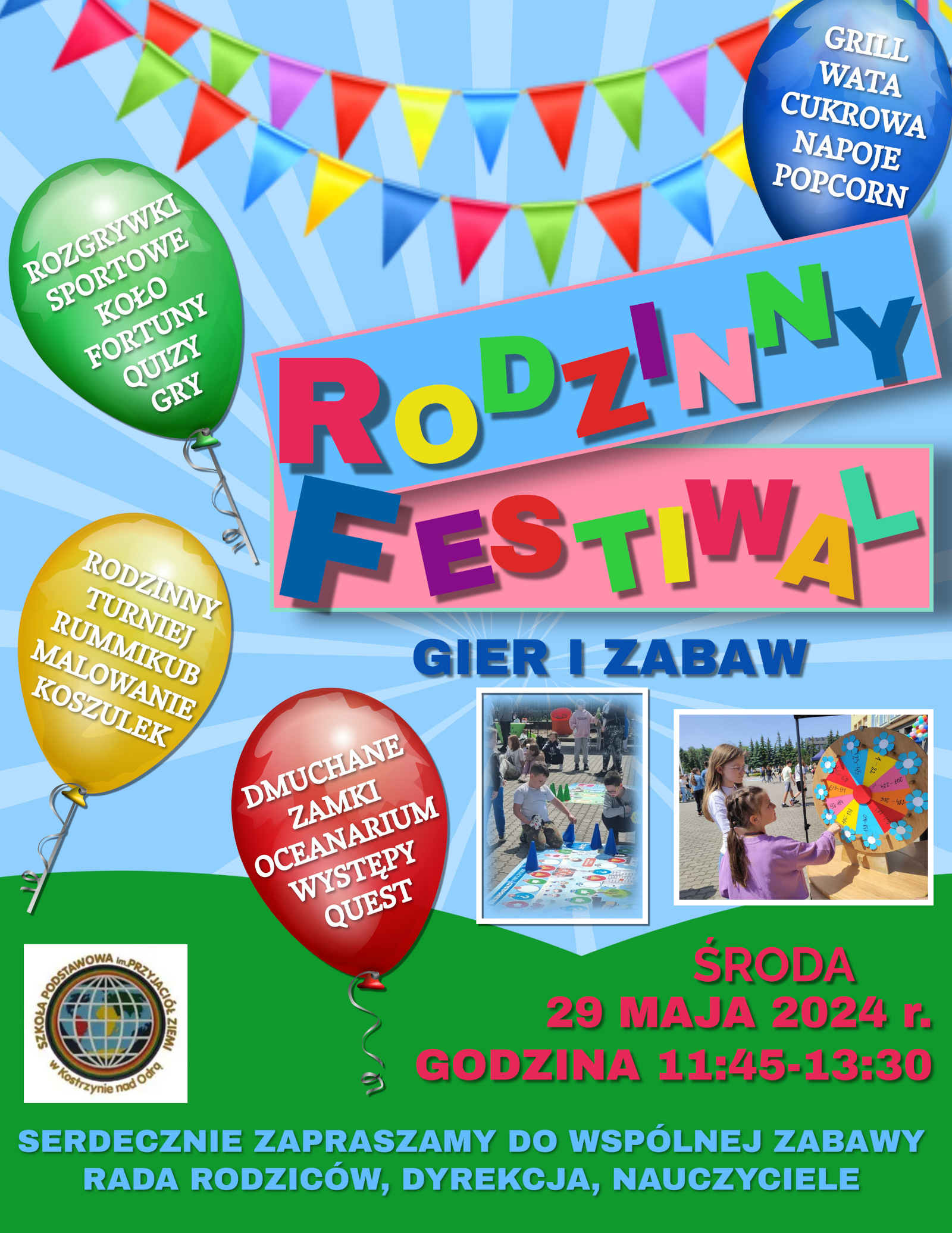 Plakat - Rodzinny festiwal gier i zabaw